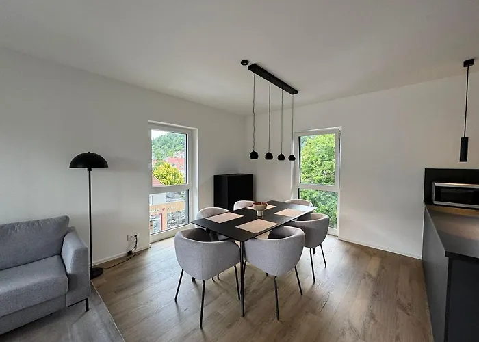 Penthouse Mit Weitblick Heubach Apartman