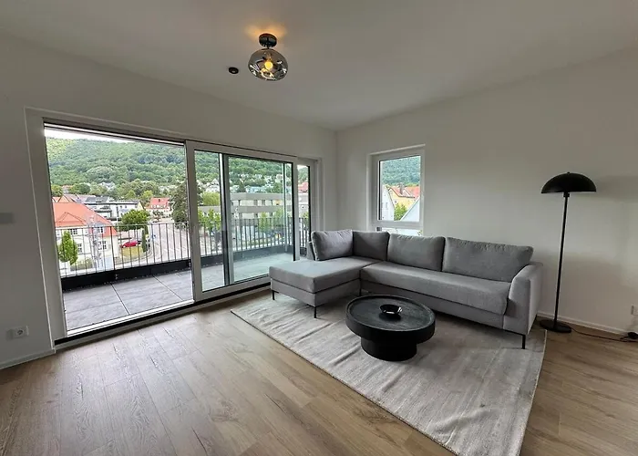 Penthouse Mit Weitblick Heubach Apartman